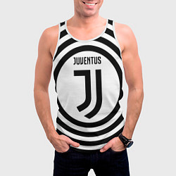 Майка-безрукавка мужская FC Juventus Round, цвет: 3D-белый — фото 2