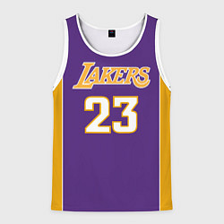 Майка-безрукавка мужская NBA Lakers 23, цвет: 3D-белый