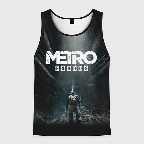 Мужская майка без рукавов Metro Exodus / 3D-Черный – фото 1