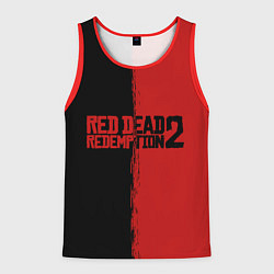 Майка-безрукавка мужская RDD 2: Black & Red, цвет: 3D-красный