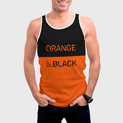 Майка-безрукавка мужская Orange Is the New Black, цвет: 3D-белый — фото 2