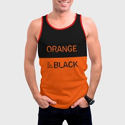 Майка-безрукавка мужская Orange Is the New Black, цвет: 3D-красный — фото 2