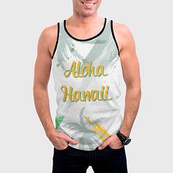 Майка-безрукавка мужская Aloha Hawaii, цвет: 3D-черный — фото 2