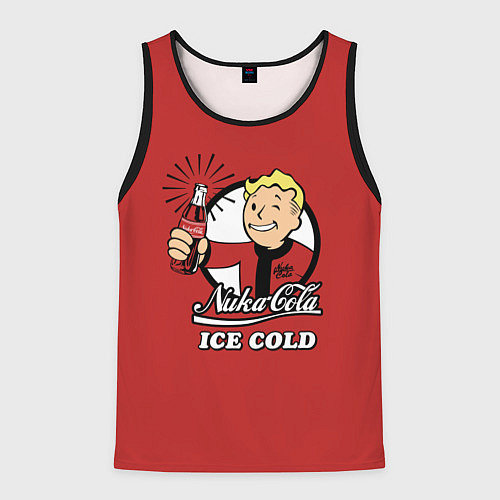 Мужская майка без рукавов Nuka Cola: Ice Cold / 3D-Черный – фото 1