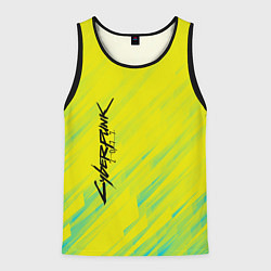 Мужская майка без рукавов Cyberpunk 2077: Yellow