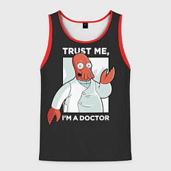 Майка-безрукавка мужская Zoidberg: Trust Me, цвет: 3D-красный