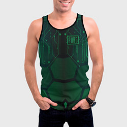 Майка-безрукавка мужская PUBG: Green Guard, цвет: 3D-черный — фото 2