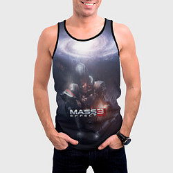 Майка-безрукавка мужская Mass Effect 3, цвет: 3D-черный — фото 2