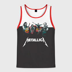 Майка-безрукавка мужская Metallica, цвет: 3D-красный