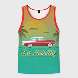 Майка-безрукавка мужская La Habana, цвет: 3D-красный