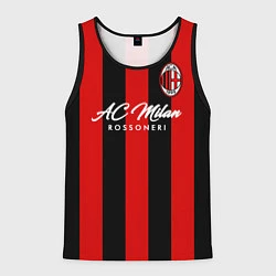 Майка-безрукавка мужская AC Milan, цвет: 3D-черный