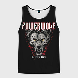 Майка-безрукавка мужская Powerwolf: Lupus Dei, цвет: 3D-черный