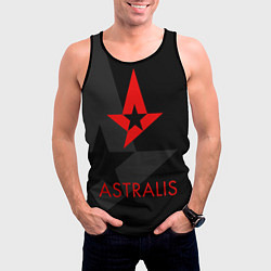 Майка-безрукавка мужская Astralis: Black Style, цвет: 3D-черный — фото 2