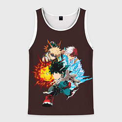 Майка-безрукавка мужская Моя Геройская Академия, цвет: 3D-белый