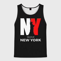 Майка-безрукавка мужская New York City, цвет: 3D-черный