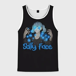 Майка-безрукавка мужская Sally Face: Blue Magic, цвет: 3D-белый