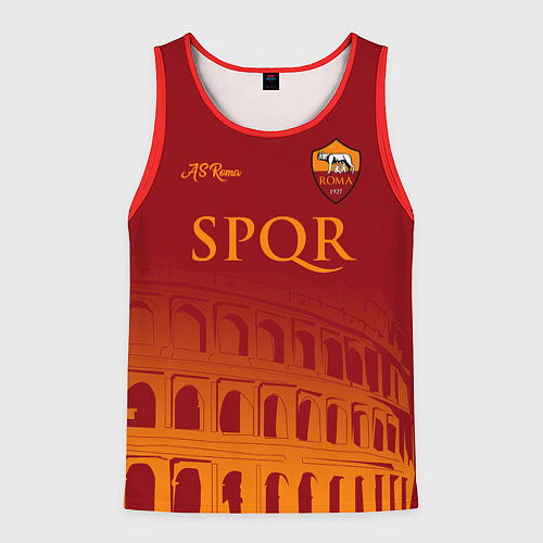 Мужская майка без рукавов Рома клуб / 3D-Красный – фото 1
