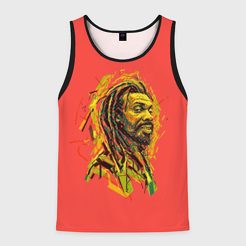 Мужская майка без рукавов Rasta Art / 3D-Черный – фото 1