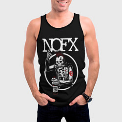 Майка-безрукавка мужская NOFX, цвет: 3D-черный — фото 2
