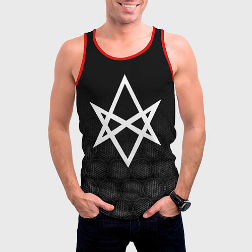 Мужская майка без рукавов BRING ME THE HORIZON / 3D-Красный – фото 3