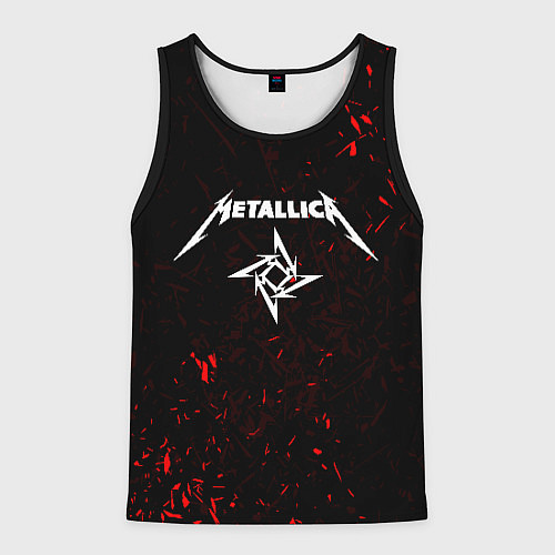 Мужская майка без рукавов METALLICA / 3D-Черный – фото 1