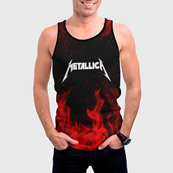 Майка-безрукавка мужская METALLICA НА СПИНЕ, цвет: 3D-черный — фото 2