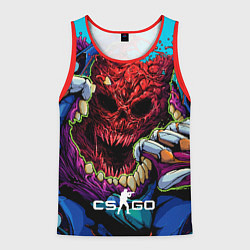 Майка-безрукавка мужская CS GO monster, цвет: 3D-красный