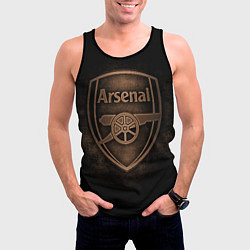 Майка-безрукавка мужская Arsenal, цвет: 3D-черный — фото 2
