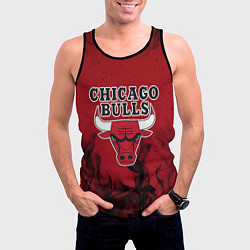 Майка-безрукавка мужская CHICAGO BULLS, цвет: 3D-черный — фото 2