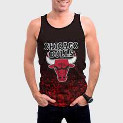 Майка-безрукавка мужская CHICAGO BULLS, цвет: 3D-черный — фото 2