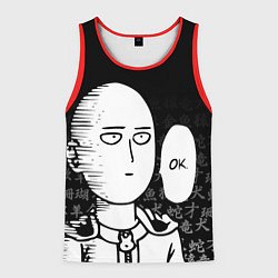 Майка-безрукавка мужская ONE-PUNCH MAN, цвет: 3D-красный