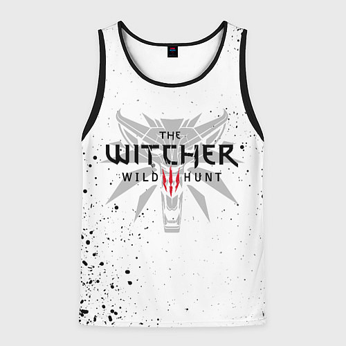 Мужская майка без рукавов ВЕДЬМАК / 3D-Черный – фото 1