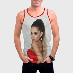 Майка-безрукавка мужская Ariana Grande Ариана Гранде, цвет: 3D-красный — фото 2