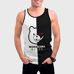 Майка-безрукавка мужская Monokuma, цвет: 3D-черный — фото 2