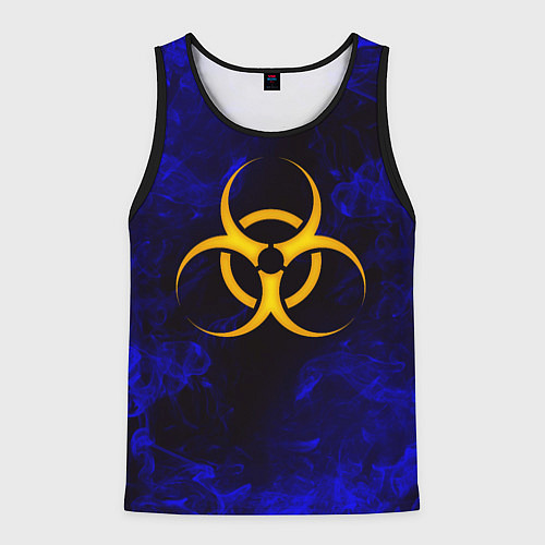 Мужская майка без рукавов BIOHAZARD / 3D-Черный – фото 1