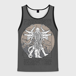 Майка-безрукавка мужская Cthulhu, цвет: 3D-черный