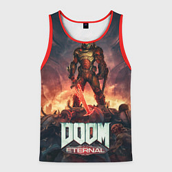 Майка-безрукавка мужская DOOM ETERNAL, цвет: 3D-красный