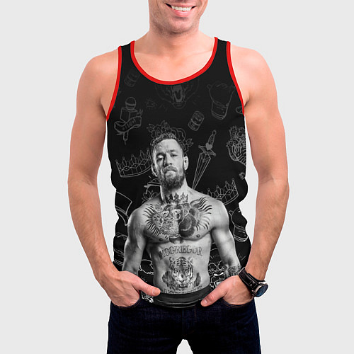 Мужская майка без рукавов CONOR McGREGOR / 3D-Красный – фото 3