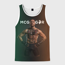 Майка-безрукавка мужская Conor McGregor, цвет: 3D-белый