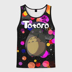 Майка-безрукавка мужская Totoro, цвет: 3D-черный