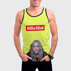 Майка-безрукавка мужская BILLIE EILISH, цвет: 3D-черный — фото 2