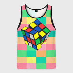 Мужская майка без рукавов Кубик Рубика