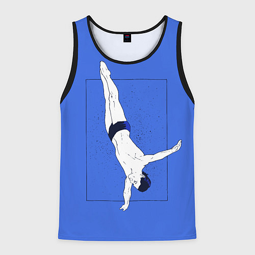 Мужская майка без рукавов Dive / 3D-Черный – фото 1