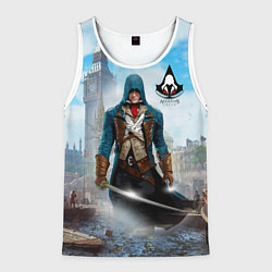 Майка-безрукавка мужская Assasin's creed, цвет: 3D-белый