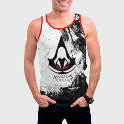 Майка-безрукавка мужская Assasin's creed, цвет: 3D-красный — фото 2