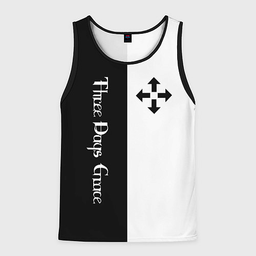 Мужская майка без рукавов Three Days Grace / 3D-Черный – фото 1