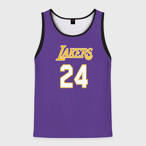Мужская майка без рукавов Los Angeles Lakers Kobe Brya / 3D-Черный – фото 1
