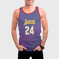 Майка-безрукавка мужская Los Angeles Lakers Kobe Brya, цвет: 3D-красный — фото 2