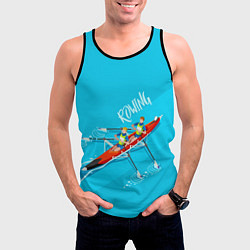 Майка-безрукавка мужская Rowers, цвет: 3D-черный — фото 2