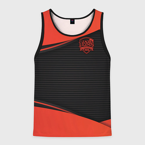 Мужская майка без рукавов League of Legends / 3D-Черный – фото 1